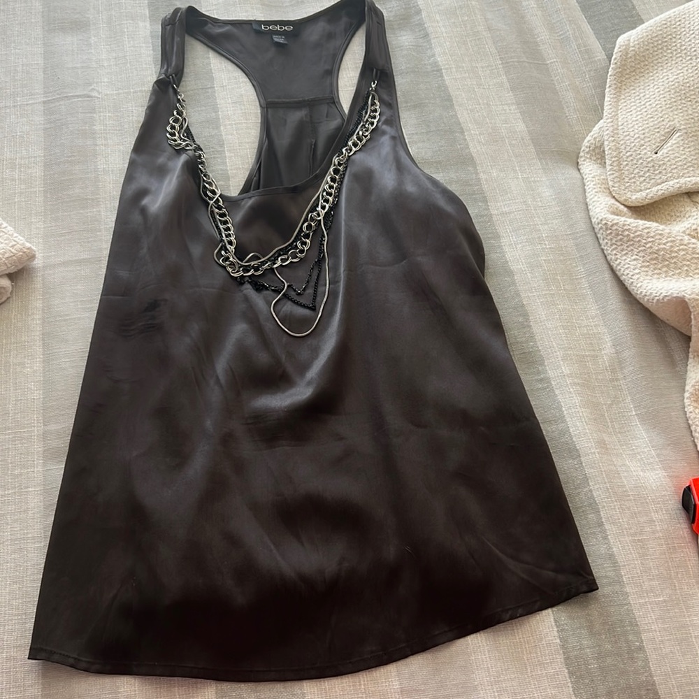 Bebe Top with Chain